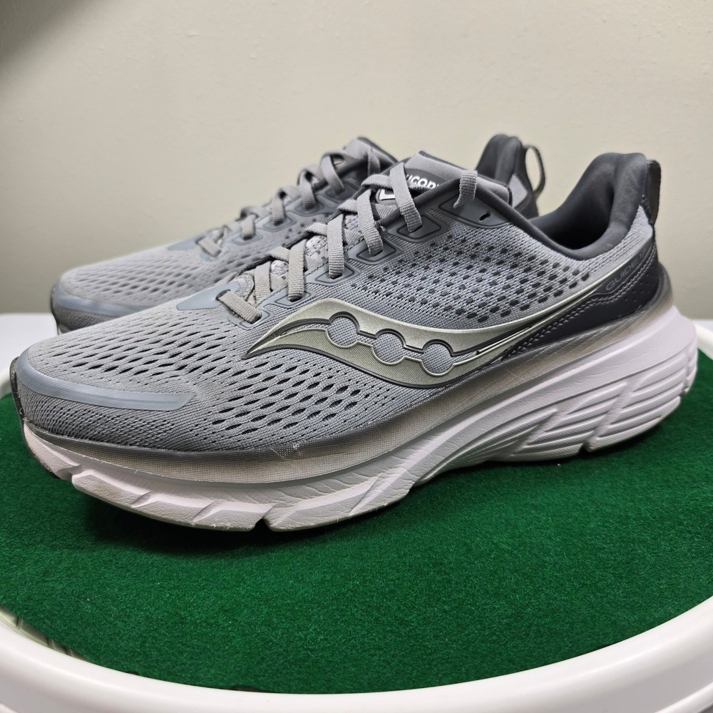Saucony Guide 17 Running Shoes Mens 11W Gray S20937-115 Wide Sneaker Athletic